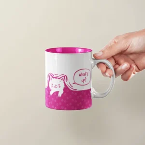 ספל חיות ורוד