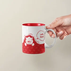 ספל חיות אדום