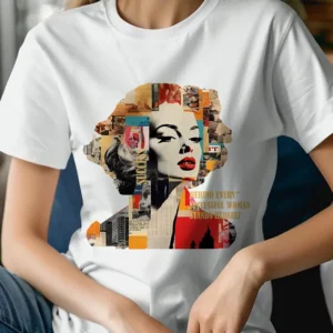 חולצת נשים לבנה עם הדפס "success"